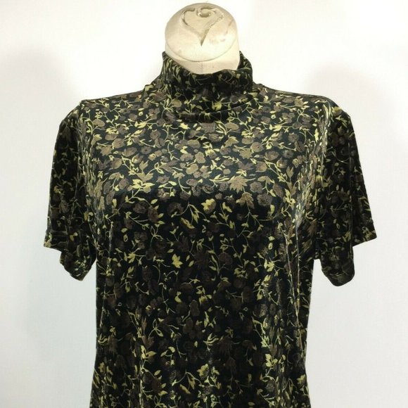 Chelsea Cambell Tops - Vintage Chelsea Cambell Velvet Mock Turtleneck Top